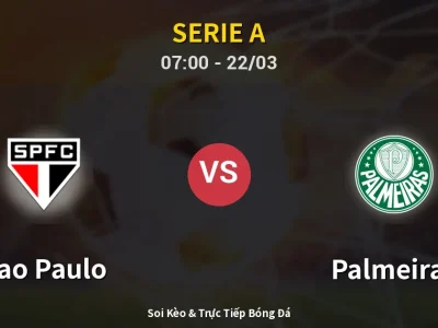 Kết Quả: Sao Paulo 0-1 Palmeiras – Highlight & Bàn Thắng | Serie A