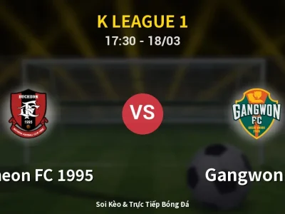 Soi Kèo Bucheon FC 1995 vs Gangwon FC – 17:30 18/03 | Nhận Định, Dự Đoán Tỷ Số