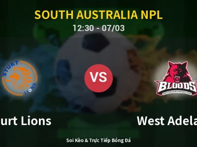 Kết Quả: Sturt Lions 4-3 West Adelaide – Highlight & Bàn Thắng | South Australia NPL