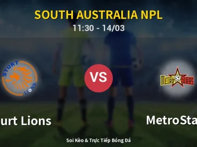 Kết Quả: Sturt Lions 0-1 MetroStars – Highlight & Bàn Thắng | South Australia NPL