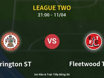 Soi Kèo Accrington ST vs Fleetwood Town – 21:00 11/04 | Nhận Định, Dự Đoán Tỷ Số