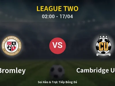 Kết Quả: Bromley 0-0 Cambridge United – Highlight & Bàn Thắng | League Two
