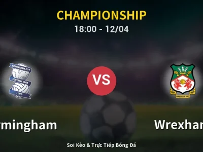 🔴 Trực Tiếp: Birmingham 2-0 Wrexham – Link Xem Championship (Full HD)