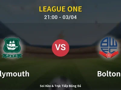 🔴 Trực Tiếp: Plymouth 1-2 Bolton – Link Xem League One (Full HD)