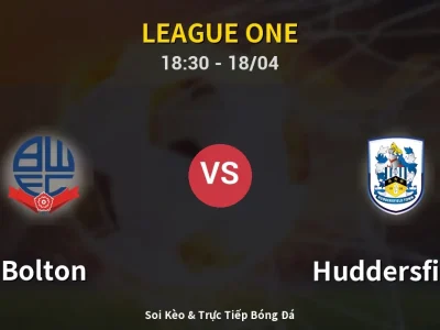 Soi Kèo Bolton vs Huddersfield – 18:30 18/04 | Nhận Định, Dự Đoán Tỷ Số