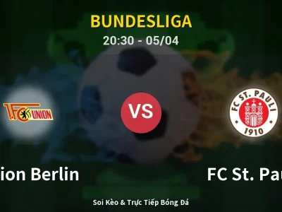 Soi Kèo Union Berlin vs FC St. Pauli – 20:30 05/04 | Nhận Định, Dự Đoán Tỷ Số