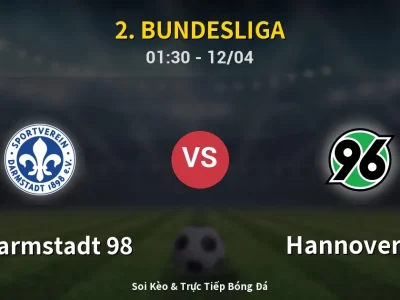 Kết Quả: SV Darmstadt 98 0-2 Hannover 96 – Highlight & Bàn Thắng | 2. Bundesliga