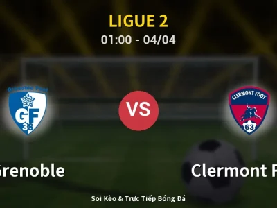 Kết Quả: Grenoble 2-2 Clermont Foot – Highlight & Bàn Thắng | Ligue 2