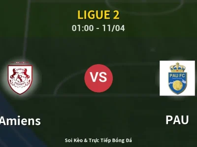 🔴 Trực Tiếp: Amiens 0-1 PAU – Link Xem Ligue 2 (Full HD)