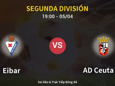 Soi Kèo Eibar vs AD Ceuta FC – 19:00 05/04 | Nhận Định, Dự Đoán Tỷ Số