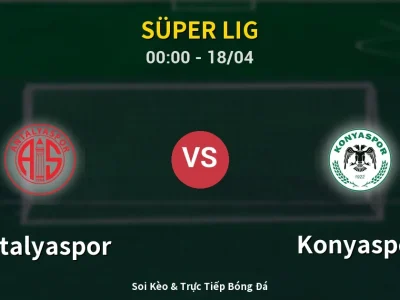 Kết Quả: Antalyaspor 0-2 Konyaspor – Highlight & Bàn Thắng | Süper Lig