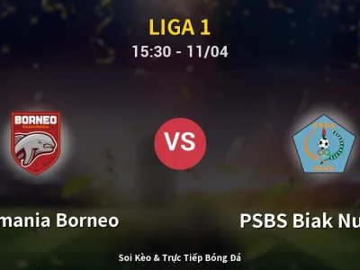 Soi Kèo Pusamania Borneo vs PSBS Biak Numfor – 15:30 11/04 | Nhận Định, Dự Đoán Tỷ Số