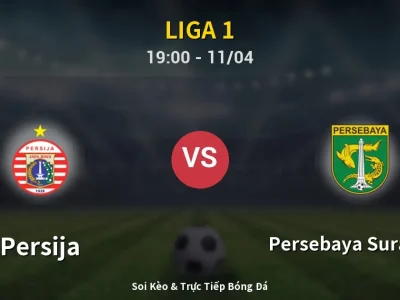 Soi Kèo Persija vs Persebaya Surabaya – 19:00 11/04 | Nhận Định, Dự Đoán Tỷ Số