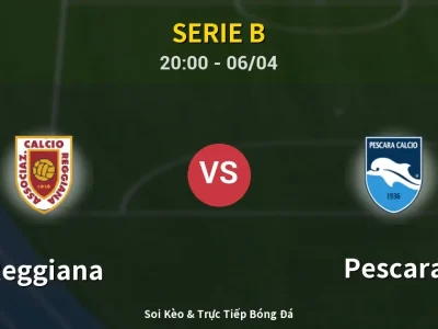 Soi Kèo Reggiana vs Pescara – 20:00 06/04 | Nhận Định, Dự Đoán Tỷ Số