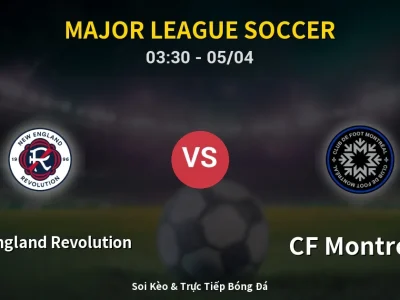 Kết Quả: New England Revolution 3-0 CF Montreal – Highlight & Bàn Thắng | Major League Soccer