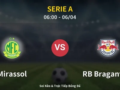 Kết Quả: Mirassol 0-1 RB Bragantino – Highlight & Bàn Thắng | Serie A