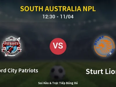 Soi Kèo Playford City Patriots vs Sturt Lions – 12:30 11/04 | Nhận Định, Dự Đoán Tỷ Số