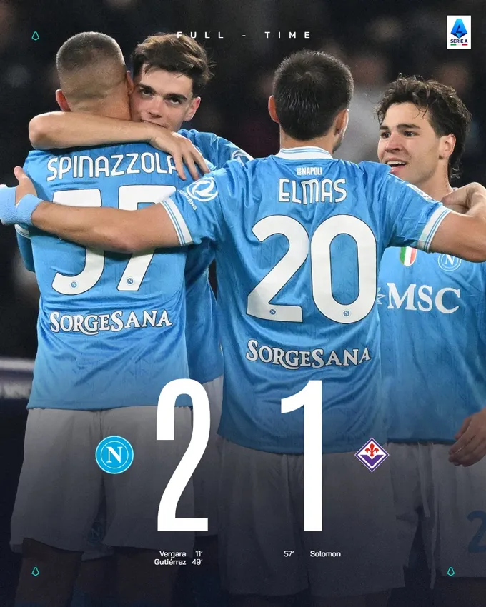 Trận đấu Napoli vs Fiorentina