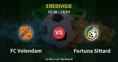 FC Volendam vs Fortuna Sittard 14/03