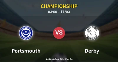 Portsmouth vs Derby 17/03