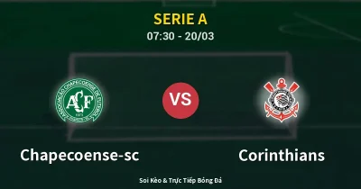 Chapecoense-sc vs Corinthians 20/03