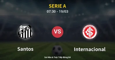 Santos vs Internacional 19/03