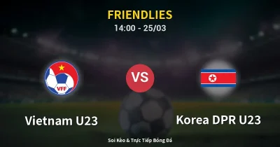 Vietnam U23 vs Korea DPR U23 25/03
