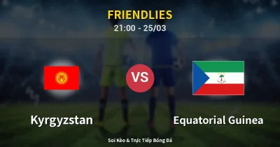 Kyrgyzstan vs Equatorial Guinea 25/03