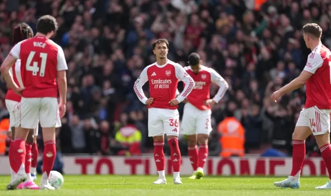 Arsenal thất vọng với trận thua 1-2 trước Bournemouth tại Premier League